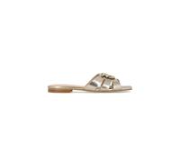 PINKO, ,Shoes ,Donna ,Grigio ,38 EU Pantofole in Nappa Laminata