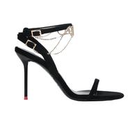 PINKO, ,Shoes ,Donna ,Nero ,36 EU Sandalo Nero con Cinturino Scintillante