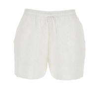 PINKO, ,Shorts ,Donna ,Bianco ,S Liz Shorts Popeline Ricamo