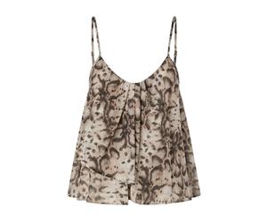 PINKO - Snake Print Cotton Strap Top - - Blouses & Shirts - Donna - Multicolore - M
