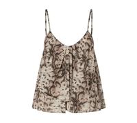 PINKO - Snake Print Cotton Strap Top - - Blouses & Shirts - Donna - Multicolore - XS