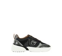 Pinko sneakers donna Alba in tessuto e pelle glitter nero
