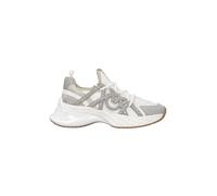Pinko Sneakers Donna Ariel 16 con Logo Love Birds Strass Milk White/Bianco Grigio Beige (Milk/White, Sistema Taglie Calzature EU, Adulto, Donna, Numero, Media, 39)