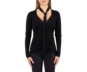 PINKO - Soffio V-neck Knitwear - - Knitwear - Donna - Nero - S