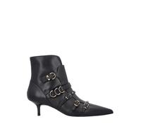 Pinko stivali tronchetti Gloria con fibbie nero 38