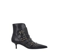 Pinko stivali tronchetti Gloria con fibbie nero 36