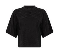 PINKO - T-shirt in cotone con strass - - Tops - Donna - Nero - M