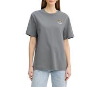 Pinko T-shirt manica corta con logo strass Strepitoso grigio