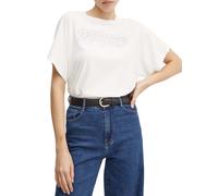 Pinko T-shirt manica corta Duetto con logo strass bianco XS