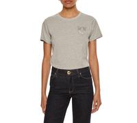 Pinko T-shirt manica corta Nambrone con logo gioiello grigio
