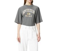 Pinko T-shirt manica corte Niamey con stampa grigio XS