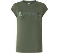 Pinko T-shirt Marrakech manica corta con logo verde militare XL