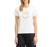PINKO White Cotton T-Shirt - XS