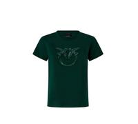 Pinko T-shirt Quentin con logo gioiello verde S