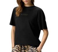 PINKO Black Cotton T-Shirt - XS