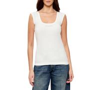 Pinko top a costine Tenace con logo bianco