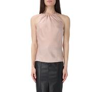Pinko top Carota satin all'americana rosa cipria