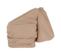 PINKO - Top Corto in Taffetà Monospalla - - Blouses & Shirts - Donna - Rosa - S