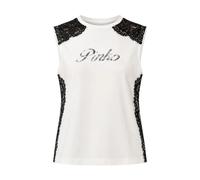 PINKO - Top in Cotone con Dettagli in Pizzo - - Tops - Donna - Bianco - S