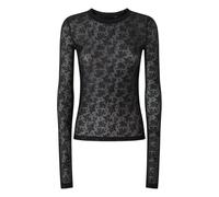 PINKO - Top in Flanella Trasparente - - Tops - Donna - Nero - M