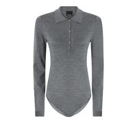 PINKO - Top in Maglia Fine con Collo a Punta - - Tops - Donna - Grigio - S