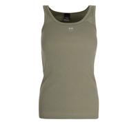 PINKO Top 'PINKO CALCOLATORE CANOTTIERA COSTINA COTONE LOGO METAL canotta' verde Donna PINKO S