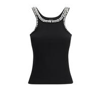 PINKO - Top Senza Maniche a Costine - - Tops - Donna - Nero - M
