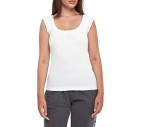 Pinko top Tenace a costine con logo bianco M