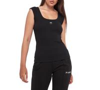 Pinko top Tenace a costine con logo nero