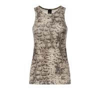 PINKO, ,Tops ,Donna ,Beige ,XS Belfiore Canotta Costina Stamp