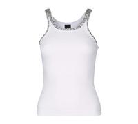 PINKO, ,Tops ,Donna ,Bianco ,L Coriandoli Canotta Costina