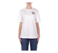 PINKO White Cotton T-Shirt - S