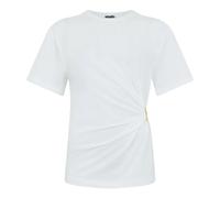 PINKO, ,Tops ,Donna ,Bianco ,XS T-shirt in cotone elasticizzato