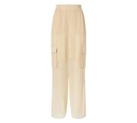 PINKO, ,Trousers ,Donna ,Beige ,XS Pantaloni Leggeri con Tasche Cargo