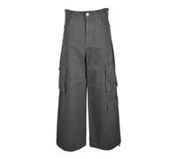 PINKO, ,Trousers ,Donna ,Verde ,S Pantaloni Cargo con Vita Alta