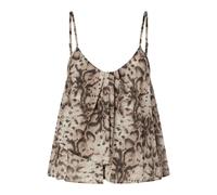 PINKO - Udine Printed Cropped Top - - Tops - Donna - Beige - M