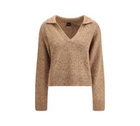PINKO V-neck Sweater with rhinestones - L