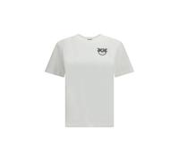 PINKO White Cotton T-Shirt - M