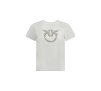 PINKO White Cotton T-Shirt - XS