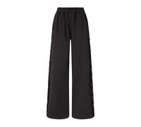 PINKO - Pantaloni in denim con dettaglio in pizzo laterale - - Trousers - Donna - Nero - M