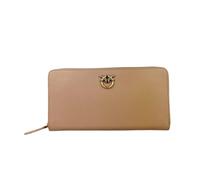 PINKO - Zip Around Vitello Seta - - Accessories - Donna - Beige - ONE SIZE