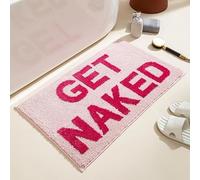 Pinkrin Tappetino da bagno Get Naked antiscivolo, lavabile