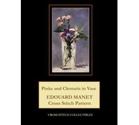 Pinks and Clematis in Vase: Edouard Manet Cross Stitch Pattern