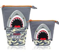 PinkSheep Carino astuccio telescopico portamatite, Stand-up retrattile Transformer Pouch Organizzatore colorato, Dual-Use Canvas Storage Stationery Bags con cerniera per bambini studenti ufficio