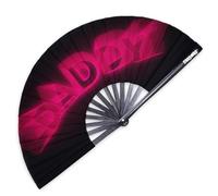 Pinkswag "Daddy" Clack Fan - Ventaglio audace in bambù per Pride, festival e papà queer ovunque