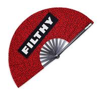 Pinkswag "Filthy" Clack Fan - Ventilatore di drag pronto per club per eventi queer, parate di orgoglio e look rumorosi della vita notturna