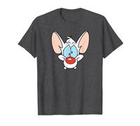 Pinky And The Brain Pink Maglietta, Uomo, Grigio Scuro, XL