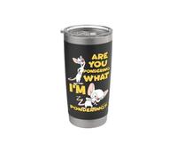 Pinky and the Brain Pondering Bicchiere termico in acciaio inox doppia parete