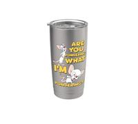 Pinky and the Brain Pondering Bicchiere termico in acciaio inox doppia parete