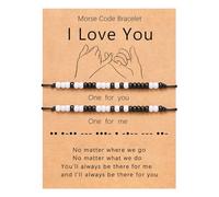 Pinky Promise Bracciale coordinato per coppie, uomo, relazione a distanza per donne e uomini, lui e lei, coppia carina, Misura unica, Plastica, Nessuna pietra preziosa